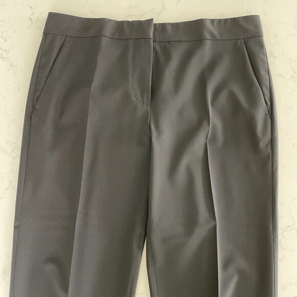 MaxMara Made in Italy Designer Straight Leg M Rise Wool Pants Black Sz 8 - Picture 5 of 10